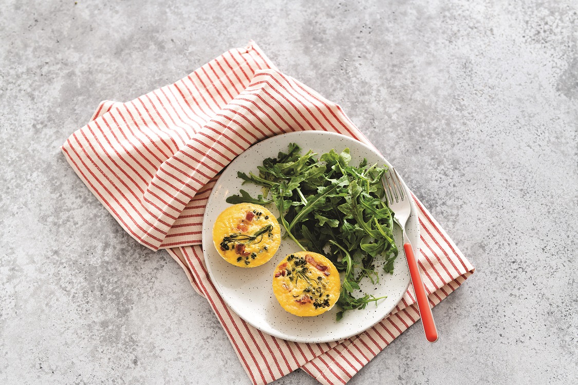 Broccolini and Bacon Egg Bites Venango